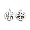 Tibetan Style Alloy Pendants FIND-G105-01AS-1