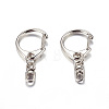 Zinc Alloy Keychain Clasp Findings X-E546-1-1-2