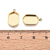 304 Stainless Steel Pendant Cabochon Component STAS-Q113-24B-G-3