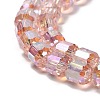 Electroplate Glass Beads Strands EGLA-D030-19O-3