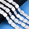 Baroque Natural Nucleated Pearl Keshi Pearl Beads Strands PEAR-S020-K09-2
