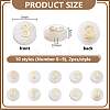 20Pcs 10 Styles Natural White Shell Flat Round Beads BSHE-PH0001-62-2