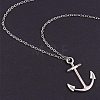 Tibetan Silver Anchor & Helm Pendants TIBEP-PH0004-15AS-WH-5