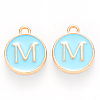 Golden Plated Alloy Enamel Charms LS-ENAM-S118-04M-1