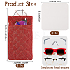 1Pc PU Imitation Leather Eyeglass Cases AJEW-CN0007-66A-2