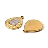 304 Stainless Steel Enamel Pendants STAS-I371-33G-01-2