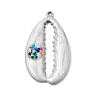 304 Stainless Steel with Enamel Pendants SA-CBAA487-06P-02-1