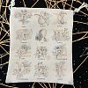 Cloth Tarot Cards Storage Drawstring Bags ZODI-PW0002-07N-1