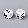 Opaque Acrylic Beads SACR-N020-04A-M-2