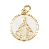 Brass Enamel Pendants KK-L251-02G-G04-1