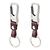 2Bags Rectangle Cowhide Tape Keychains KEYC-ME0001-21A-1
