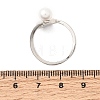 Adjustable Brass White Shell Cuff Rings SH-CBA3B38-01P-5