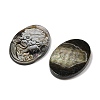 Natural Black Lip Shell Carved Cabochons SSHEL-I026-02A-01-2