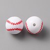 Sport Theme Opaque Resin Beads X1-RESI-TAC0016-06A-1