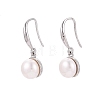 Round Brass Dangle Earrings PEAR-N020-JY05-2