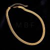 8MM 304 Stainless Steel Flat Snake Chain Necklaces WGEA08E-01-1