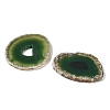 Natural Druzy Agate Slice Cabochons G-F826-E08-2