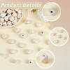 100Pcs Unfinished Wood Faceted Cube Beads WOOD-PA0001-75A-6