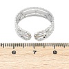 304 Stainless Steel Open Cuff Rings for Women RJEW-A056-03P-3