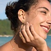 304 Stainless Steel Micro Pave Cubic Zirconia Stud Earrings EJEW-Z173-02G-1
