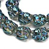 Electroplate Glass Bead Strands EGLA-H110-01HR-01-3