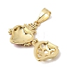 Brass Micro Pave Cubic Zirconia Locket Pendants KK-H267-027G-01-2