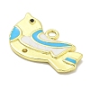 Rack Plating Brass Enamel Pendants KK-L224-060G-02-2