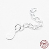 925 Sterling Silver Extender Chains STER-F032-11S-3