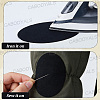 28Pcs 7 Colors Flocking Cloth Fabric Appliques Iron On Patches DIY-CY0003-75-6