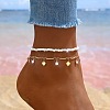 Glass Seed Beaded Anklets WG98812-06-1