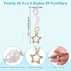 30Pcs 3 Styles Natural Cultured Freshwater Pearl & 201 Stainless Steel Pendants PALLOY-TAC0316-3