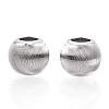 Rhodium Plated 925 Sterling Silver Beads STER-T007-11P-2