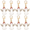 10Pcs Alloy Enamel Pendant Decorations HJEW-YW00277-01-1