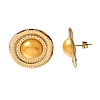 Brass Stud Earrings for Women KK-CBA9D38-02G-6