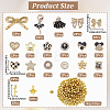 Plastic & ABS Plastic Imitation Pearl & Alloy Cabochons &  Alloy Pendants & Acrylic Beads Findings Kits DIY-SC0033-94-2
