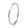 304 Stainless Steel Simple Plain Band Finger Ring for Women Men RJEW-F152-05P-1