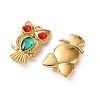 304 Stainless Steel Rhinestone Pendants RB-L002-07G-02-2