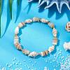 Shell Beaded Stretch Bracelets for Women BJEW-TA00588-1