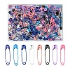 200Pcs 8 Colors Iron Safety Pins FIND-FS0002-78-1