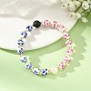 Handmade Printed Porcelain Beaded Bracelets BJEW-JB14222-1