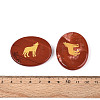 Natural Red Jasper Cabochons G-T143-28H-3