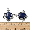 Dyed Natural Lapis Lazuli Pendants G-M434-04P-18-3