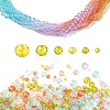 6 Styles Gradient Color Transparent Painted Glass Beads Strands DGLA-YW0001-28L-1