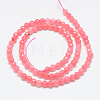 Natural White Jade Bead Strands G-R344-4mm-14-2