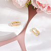 2Pcs Brass Spring Gate Rings KK-BBC0024-20G-01-4