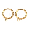304 Stainless Steel Hoop Earring Findings X-STAS-B095-01G-1