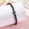 Non-magnetic Synthetic Hematite & Natural Mixed Gemstone Beaded Stretch Bracelets for Women Men BJEW-JB14012-3