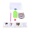 DIY Dog Special Shaped Diamond Painting Mini Makeup Mirror Kits DIY-P048-07-2