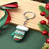 Christmas PVC Plastic Keychain KEYC-YW00088-05-1