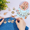 Alloy Enamel Pendant Locking Stitch Markers HJEW-AB00168-3
